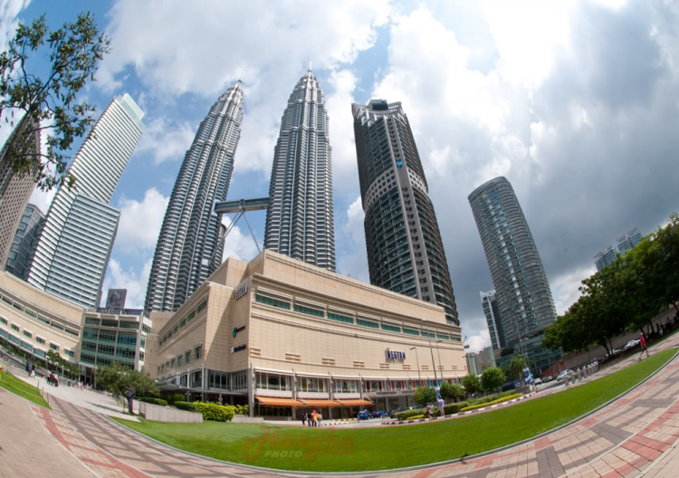 Hình ảnh đẹp ở Singapore & Malaysia dưới Fisheye lens