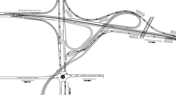 Rút ngắn đường vào cao tốc Sàigòn - Long Thành - Dầu Giây