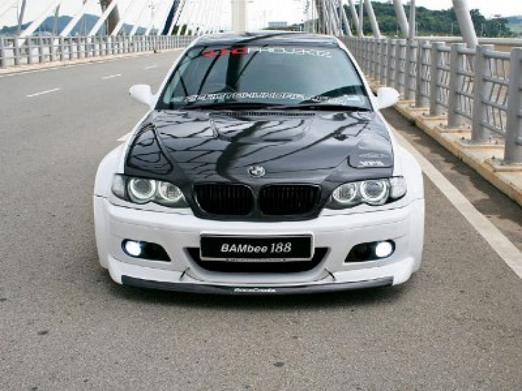 My Black E46 with Devil Eyes
