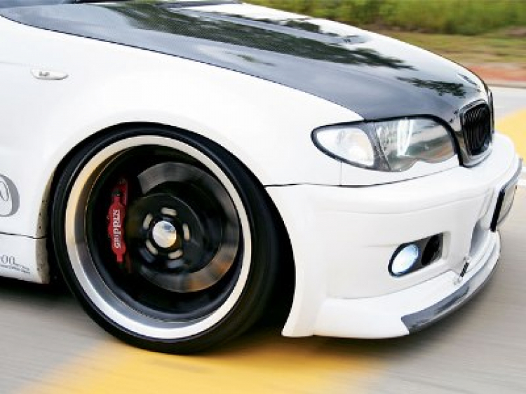 My Black E46 with Devil Eyes