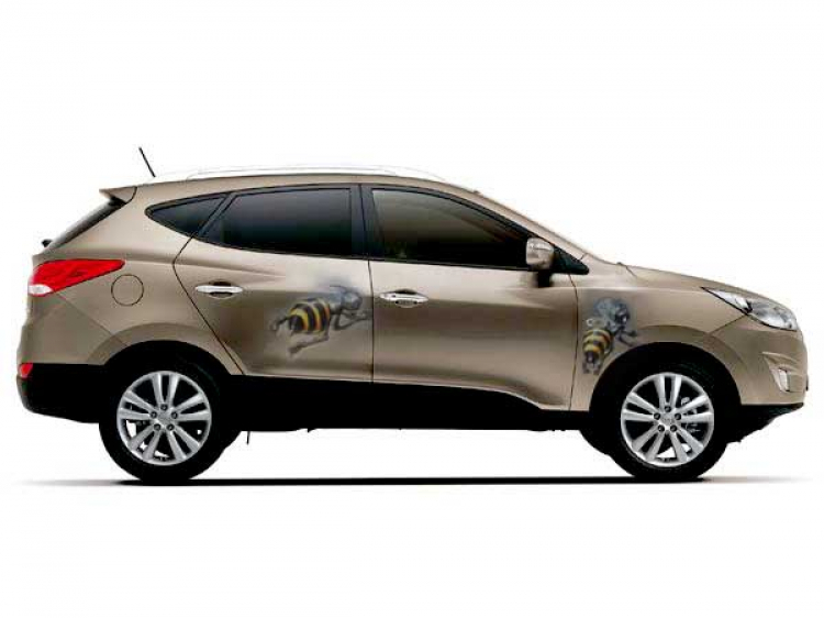 hyundai tucson lại em airbrush!