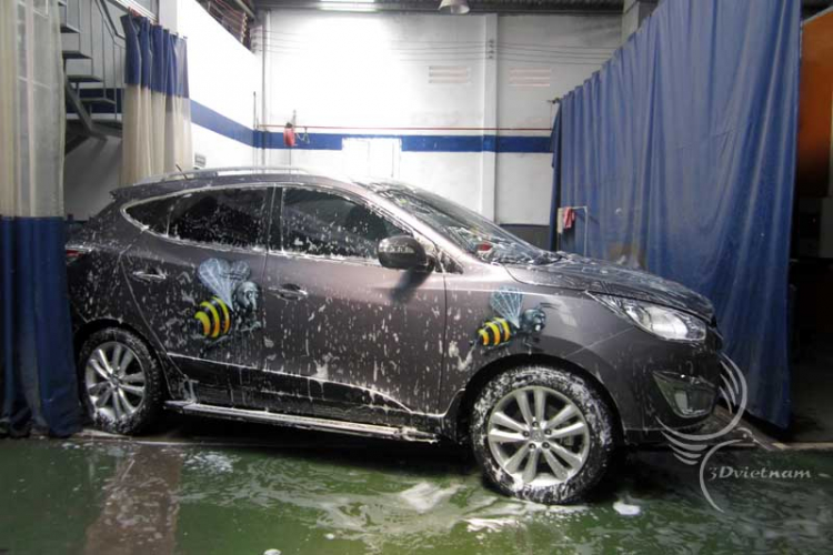 hyundai tucson lại em airbrush!