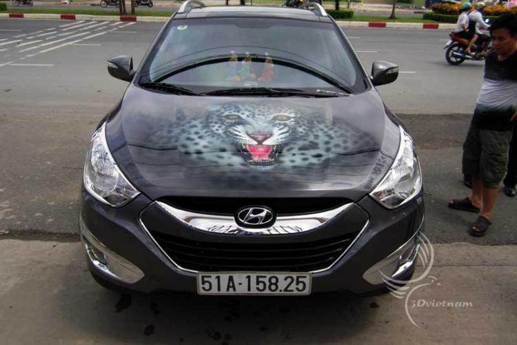 hyundai tucson lại em airbrush!