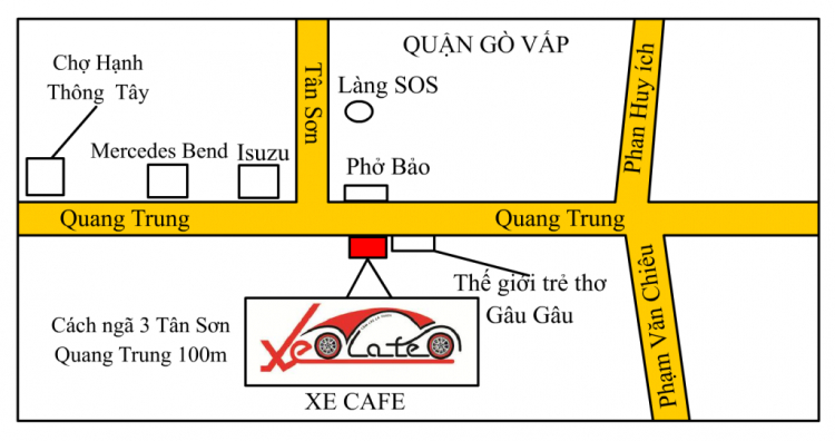 Địa điểm rủa xe tốt .