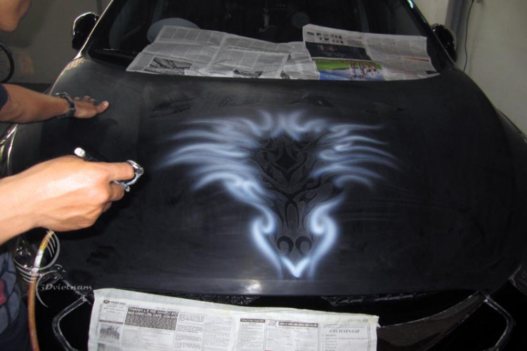 hyundai tucson lại em airbrush!