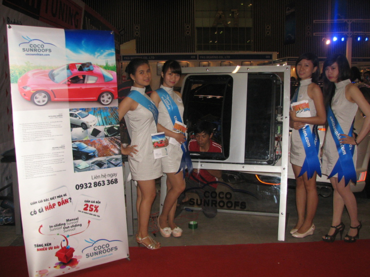 Hình ảnh cửa sổ trời sunroof coco An Nhiên tham dự hội chợ Autotech 2012 !