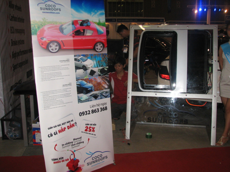 Hình ảnh cửa sổ trời sunroof coco An Nhiên tham dự hội chợ Autotech 2012 !