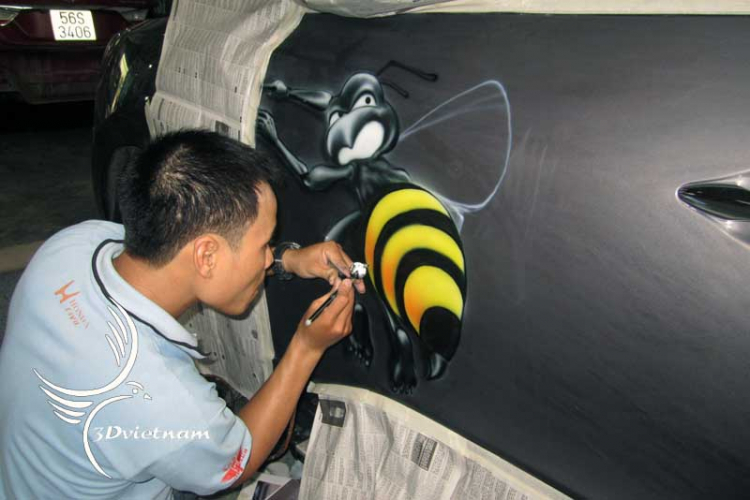 BMW của bác moonriver do em airbrush