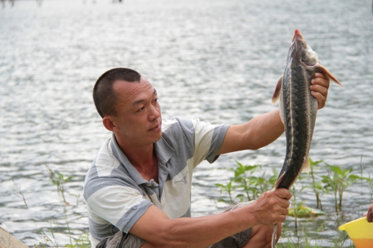 Du ngoạn trên biển bằng xuồng phao bơm hơi.