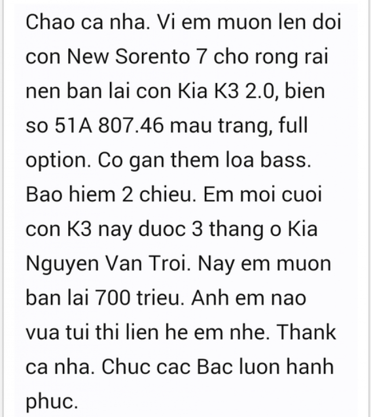 Trải nghiệm ban đầu trên Kia K3 vừa ra mắt tại Việt Nam