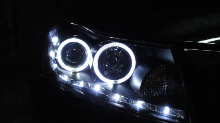 Cruze LS độ projector + Xenon + Led + Angel Eye