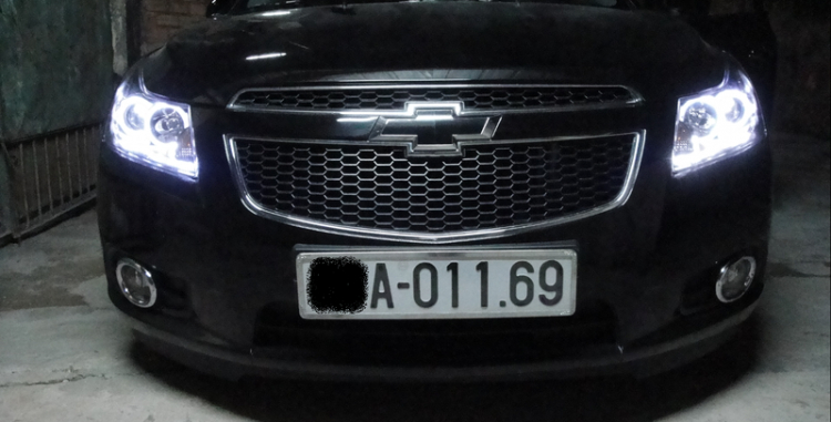 Cruze LS độ projector + Xenon + Led + Angel Eye