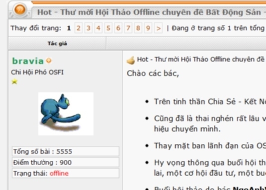 Hot - Thư mời Hội Thảo Offline chuyên đề Bất Động Sản - 4/8/2012