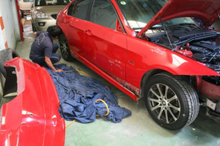 6. E lên màu cho 1 e 320i E90, đi chọp hình nghệ thuật Q7 (trang 38)