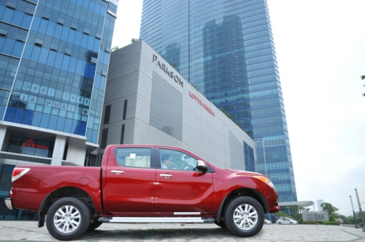 Một ngày test thử "trai đẹp" Mazda BT-50 tại Hà Nội