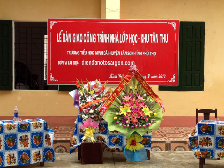 Lễ bàn giao trường tiểu học Minh Đài - Tân Sơn - Phú Thọ