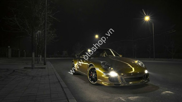 Siêu phẩm Porsche 911 Carrera 4S được mạ vàng!!!