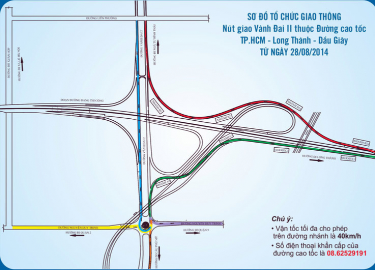 Từ 29.8, ô tô đi theo lộ trình mới vào đường cao tốc TP.HCM - Long Thành - Dầu Giây