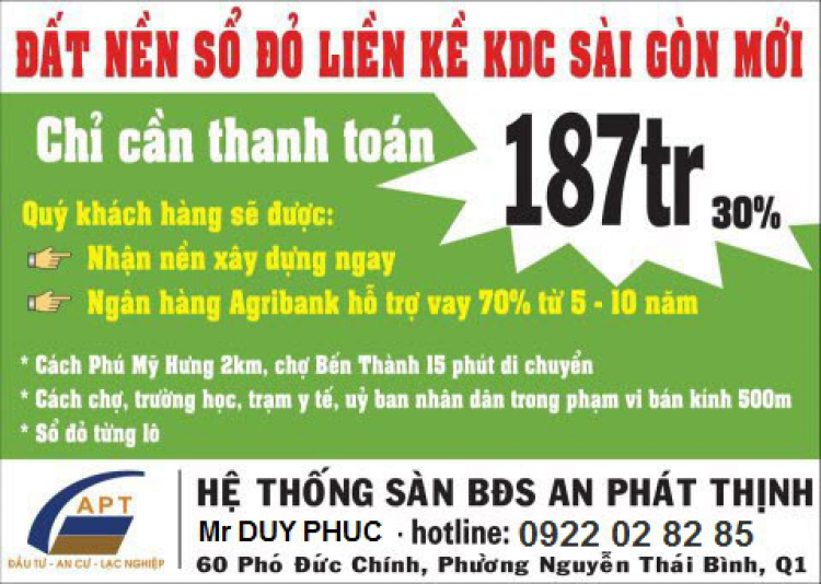 KHU DÂN CƯ SAIGON MỚI 180TRIỆU/1NỀN . SỔ ĐỎ , KHU DÂN CƯ HIỆN HỮU ĐÔNG ĐÚC