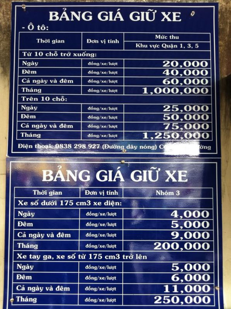 Bãi xe gần Diamond, đỗ trong mát thêm 20K