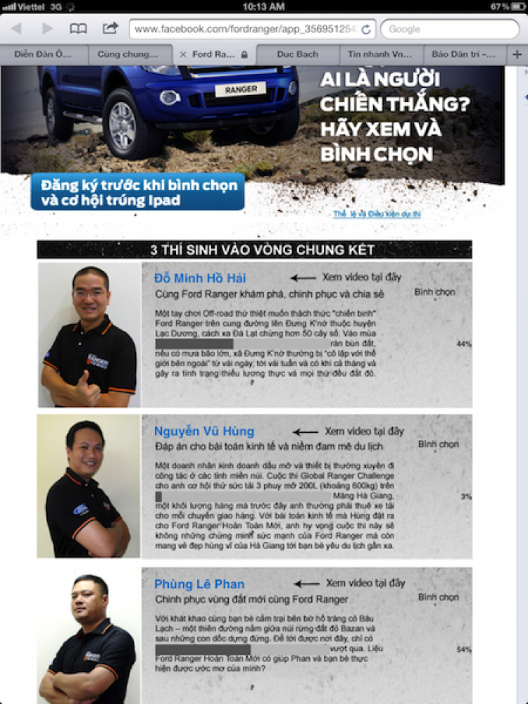 "THỬ THÁCH CÙNG RANGER" Ai sẽ là chủ nhân của chiếc Ford Ranger 2.2L Base 4x4 MT "THỬ THÁCH CÙNG RANGER" Ai sẽ là chủ nhân của chiếc Ford Ranger 2.2L Base 4x4 MT