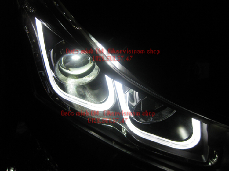 Cruze LTZ vừa install ,đèn gầm Mecedes S Class Style, đèn hậu Mec E300 style