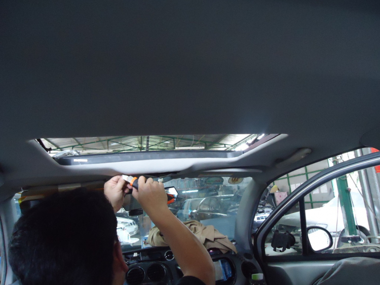 hình ảnh Matiz, anh em với Spark và morning lên cửa sổ trời sunroof nhe các bác !