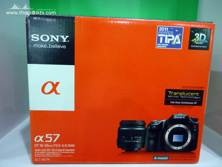 [Đập hộp] Máy ảnh Sony SLT-A57 - DSLR rất chất