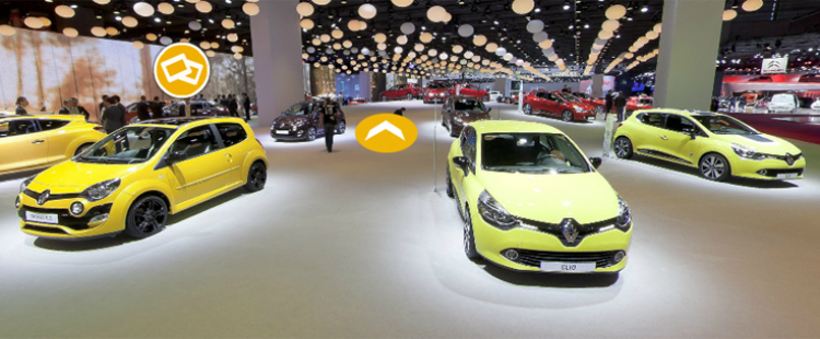 RENAULT Virtual tour PARIS MOTOR SHOW 2012