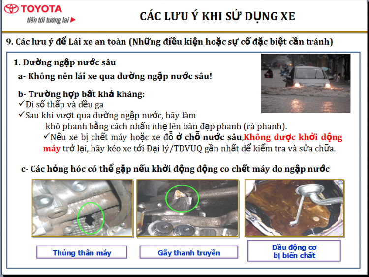 THỦY KÍCH DO TRỜI MUA - NHỮNG ĐIỀU CẦN LƯU Ý KHI VÀO VÙNG NGẬP NƯỚC