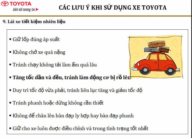 Khởi hành xe mới như thế nào là tốt nhất