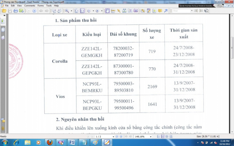 Thu hồi hơn 5.000 xe Altis, Vios tại Việt Nam (cụ nào có xe liên quan vào tham khảo ạ)