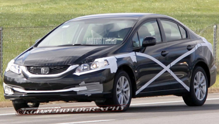 Lộ diện Honda Civic 2013 trên đường thử