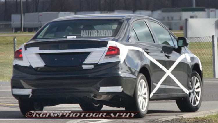 Lộ diện Honda Civic 2013 trên đường thử
