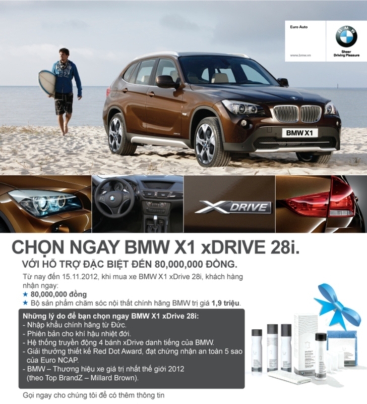 Chương trình khuyến mãi dành cho BMW