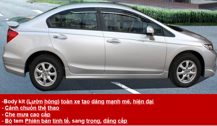 Honda Civic 2013 độ Limited chưa ra biển số !!!