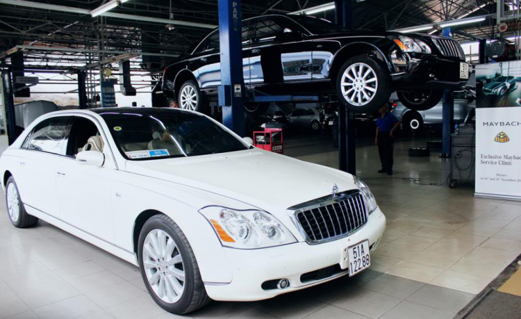 Dịch vụ chăm sóc hạng nhất dành cho siêu xe Maybach tại Việt Nam