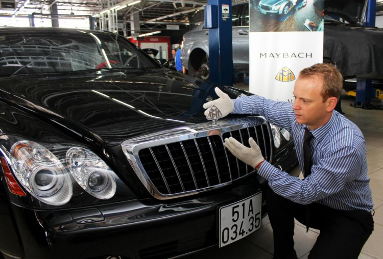 Dịch vụ chăm sóc hạng nhất dành cho siêu xe Maybach tại Việt Nam