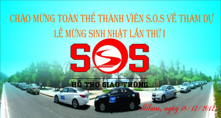 Băng rôn chào mừng sinh nhật s.o.s