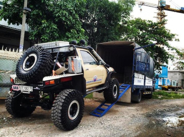 Xe “khủng” chuẩn bị cho giải đua địa hình Đà Lạt