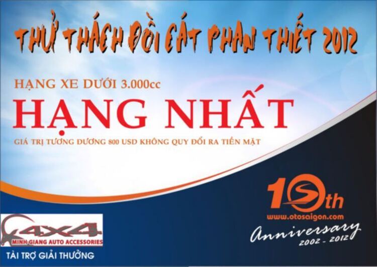 Thử thách đồi cát Phan Thiết 2012, chương trình chi tiết & đăng ký tham dự