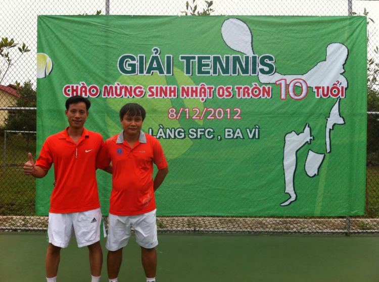 Giải tennis chào mừng sinh nhật OS tròn 10 tuổi