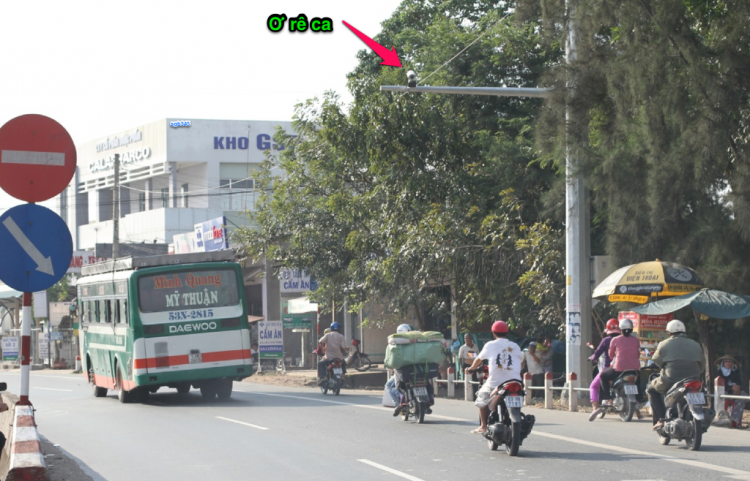 Vị trí các Camera tốc độ trên QL1A thuộc tỉnh Tiền Giang Vị trí các Camera tốc độ trên QL1A thuộc tỉnh Tiền Giang