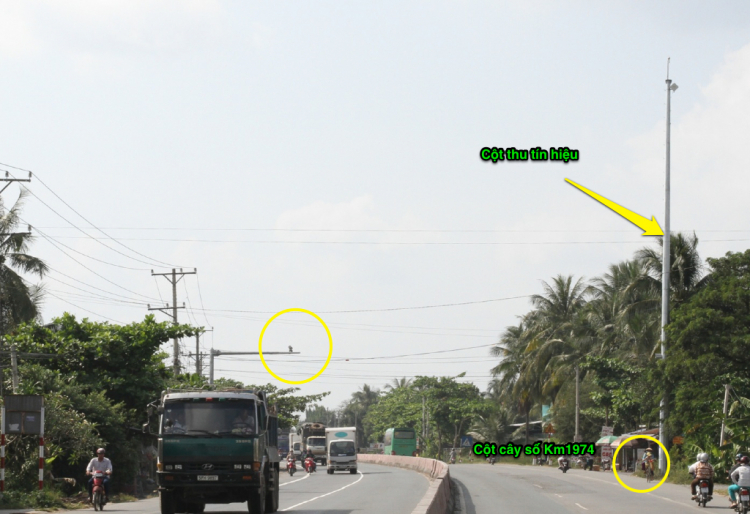 Vị trí các Camera tốc độ trên QL1A thuộc tỉnh Tiền Giang Vị trí các Camera tốc độ trên QL1A thuộc tỉnh Tiền Giang