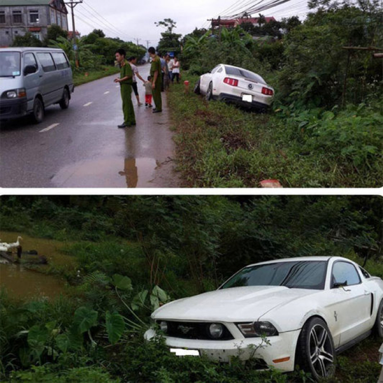 Ford mustang ở VN bị cho xuống lề gặm cỏ!