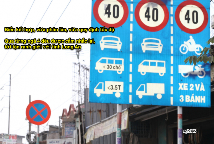 Vị trí tất cả biển báo tốc độ trên QL1A, đoạn từ Tp HCM đến Trung Lương