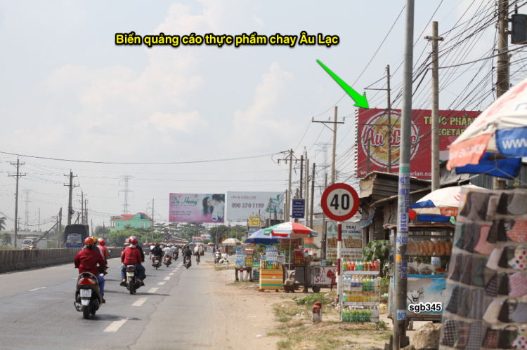 Vị trí tất cả biển báo tốc độ trên QL1A, đoạn từ Tp HCM đến Trung Lương