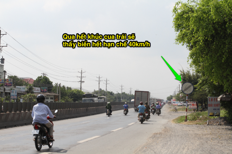 Vị trí tất cả biển báo tốc độ trên QL1A, đoạn từ Tp HCM đến Trung Lương