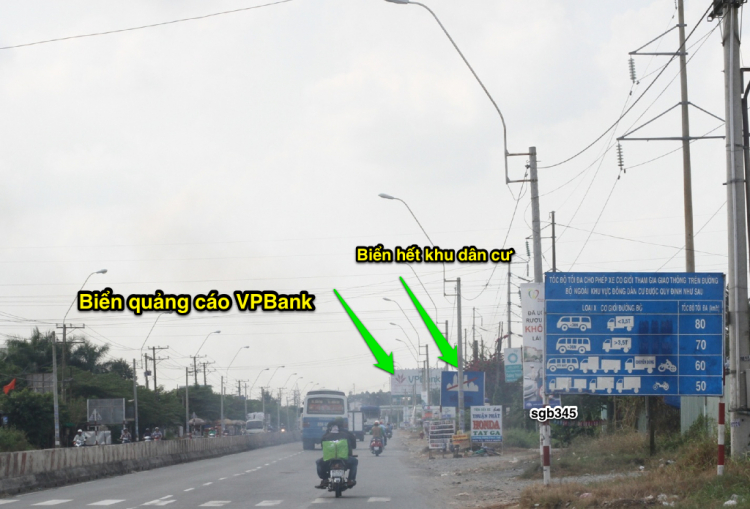 Vị trí tất cả biển báo tốc độ trên QL1A, đoạn từ Tp HCM đến Trung Lương