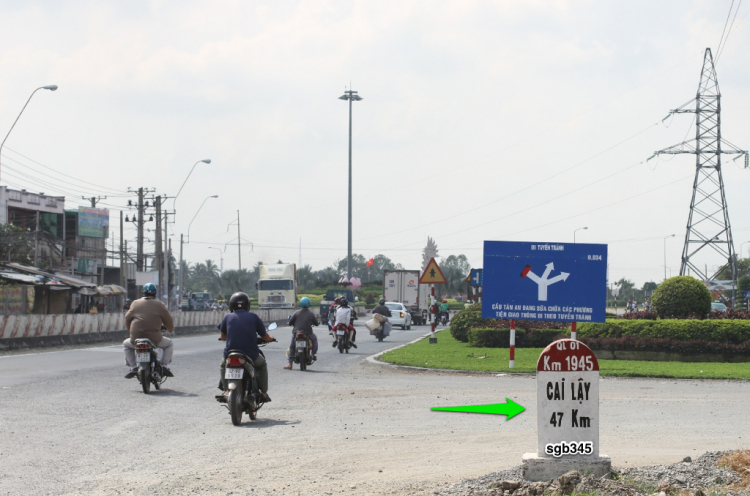 Vị trí tất cả biển báo tốc độ trên QL1A, đoạn từ Tp HCM đến Trung Lương